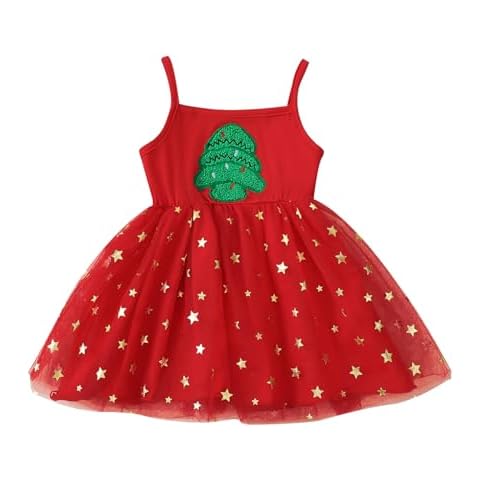 Toddler Christmas Dress with Headband Set Cover