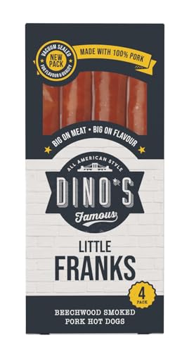 Dinos Famous All American Style Little Franks 4 Hot Dogs 160 g