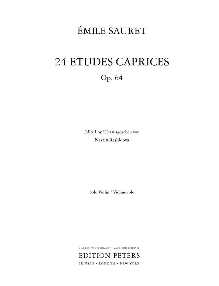 24 Etudes Caprices, Op. 64 - Violin