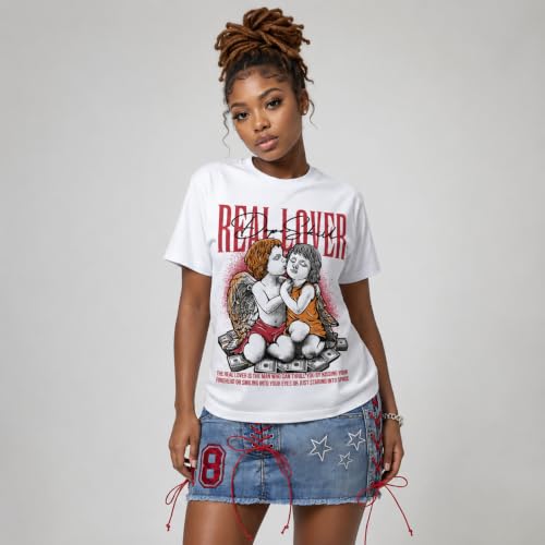 Image of DopeSkill Graphic Tee Streetwear Hip Hop Hypebeast Street Style Unisex T-Shirt Sneaker Colour Matching Shirts Real Lover