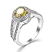 Ring Mädchen Schmuck Silber, Silber Vergoldet Ringe Einfache Runde Weiß Vergoldet Ringe Zirkonia Gelb Weiss Größe 62 (19.7)