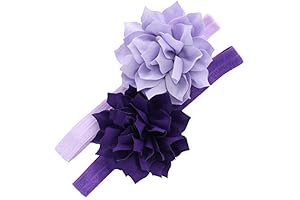Petal Flower Headbands: Your Baby's Exquisite Crown of Purple Beauty