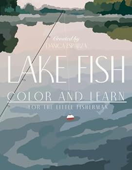 Paperback Lake Fish: Color and Learn Book