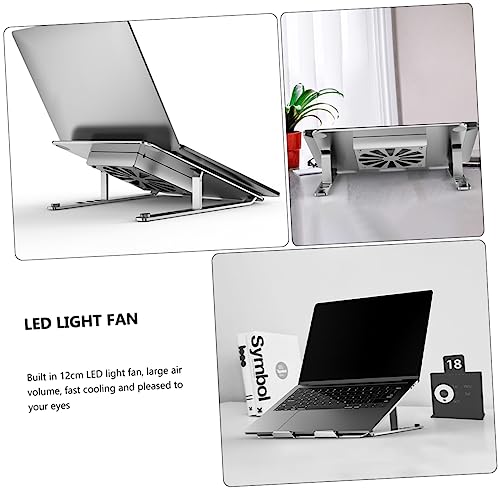 Base para Laptop Ajustable con Ventilador y LED COHEALI miniatura 2