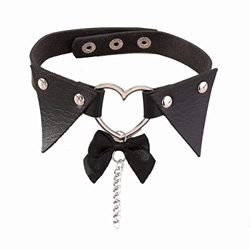 チョーカー レディース 首輪 猫 コスプレ 鈴 リボン レース チョーカーリング すず 蝶結びチョーカー レディース ゴスロ 原宿系 人間用 地雷系 調節可能のサムネイル