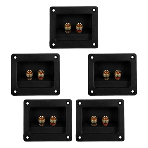 Subwoofer caja terminal de altavoz con tornillo y bornes de cobre para coche