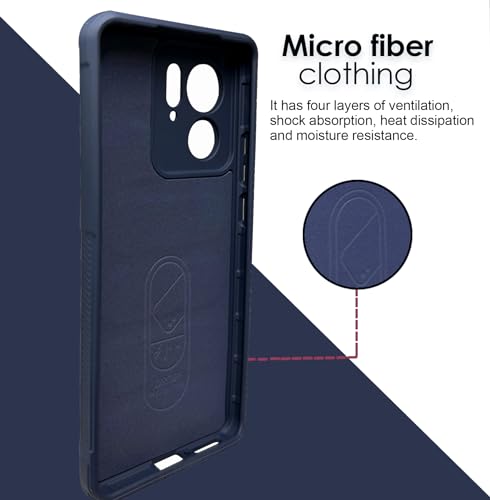 Image of A rtistque Liquid Silicone Stripes Back Cover Case for Motorola Moto Edge 40 5G | with Camera Protection | with Inner Fabric | Anti Slip Grip | AirBag Case - Blue