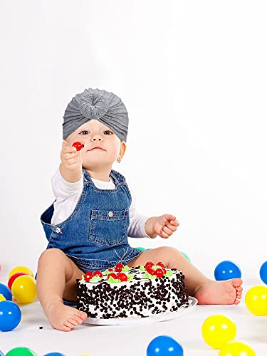6 Pieces Baby Turbans Baby Hat Headbands Bows Newborn Beanie Nursery Head Wrap Soft Cute Toddler Cap For 0-3 Years Girls Baby (Fresh Colors) #TOP6