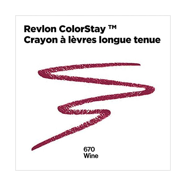 Revlon ColorStay Lipliner with Sharpener, Wines 080, 0.01 Ounce (28 g)