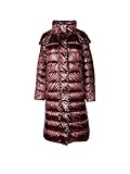 Ärmelbündchen aus Jersey MarcCain Damen Mantel Parka Daune gesteppt aubergine 34/36