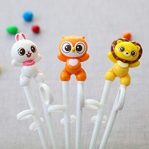 Palillos para Entrenamiento, para Aprender, Principiantes, Estilo León, Amarillo y Blanco, Marca Edison Friends miniatura 2