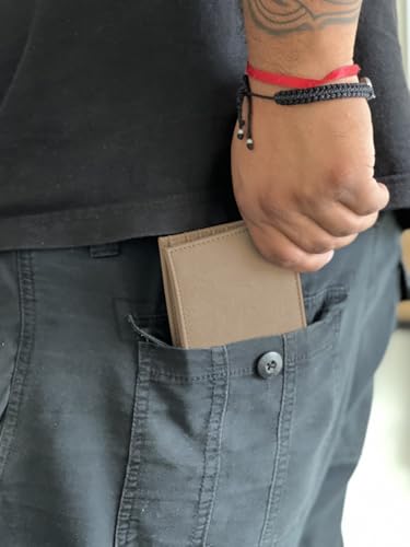 LaserGram Faux Leather Bi-Fold Wallet, Electrician, Personalized Engraving Included (Light Brown)4