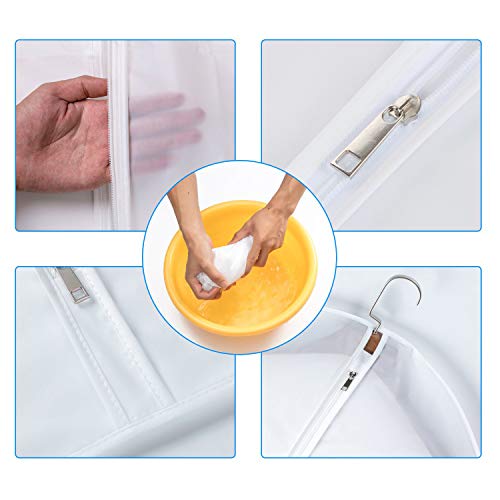 Mskitchen Garment Bags For Closet Storage Garment Covers Clear Garment Bags Clothes Protectors For Closet Hanging Garment Bag Dress Bag Plastic Garment Bags With Cedar Balls -24”X43”/54”/6 Pack #TOP6