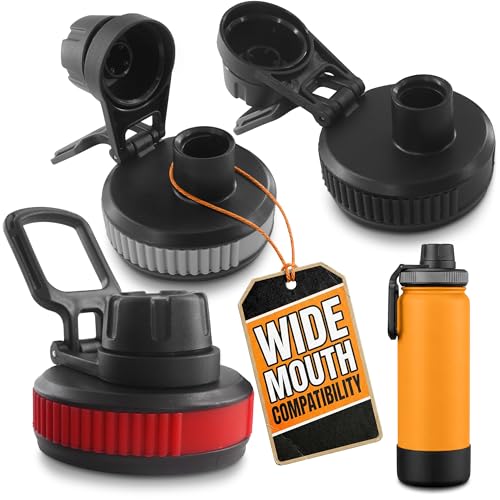 3 Pcs Water Bottle Lid Replacement for Thermoflask and Hydroflask