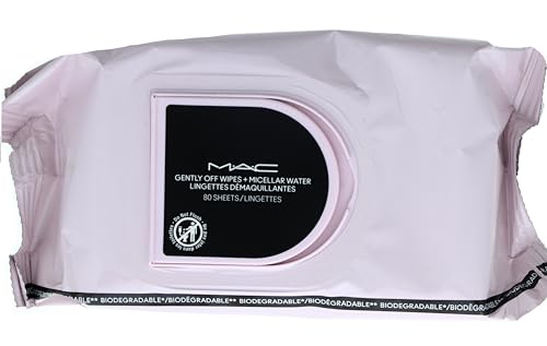 MAC Lenços suavemente removidos + água micelar