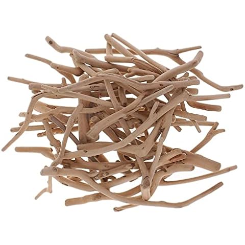 AMLESO 125g Lots Driftwood Branches Large Pieces Pieces Display Crafts Wreaths for Wedding Home Party Decorations Art Supplies - Various Size, 80-190mm Cover