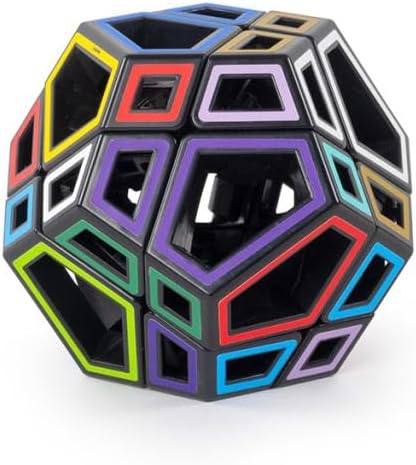 Meffert's Hollow Skewb Ultimate - The Original Transparent 12-Faced Brainteaser Puzzle from Recent Toys - Travel-Friendly Fun for Ages 9-Adult