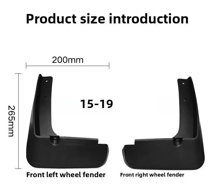 Bavettes garde-boue Kia Optima K5 accessoires de protection au design ajusté - 2