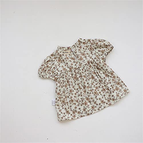 Shorts para meninos recém-nascidos e meninas verão floral algodão manga curta shorts tops meninos (b