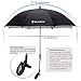 YLYYCC Baby Stroller Sun Shade/Stroller Umbrella/Uv Protection Umbrella 360 Degrees Adjustable Direction Stroller Accessories (Black-A)