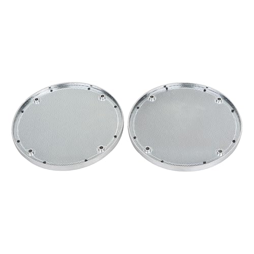 Image of Chrome Rear Speaker Trim Grills Mesh Covers Compatible with 2006-2013 Harley Electra Glide Street Glide Ultra Classic FLH