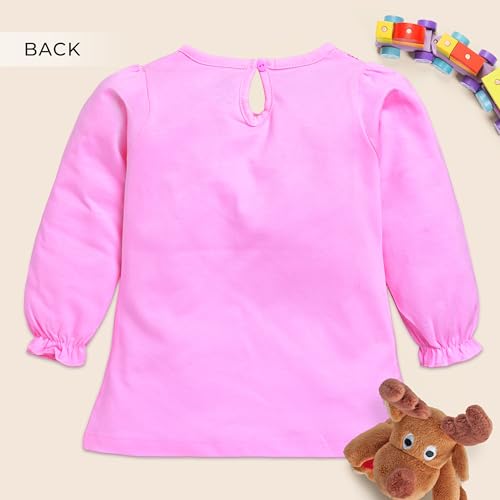 Image of LuvLap Baby Girls 100% Cotton Full Sleeve Girls Top, Pack of 02