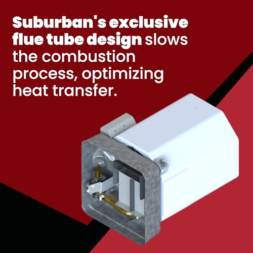 Image of Suburban Advantage RV Tank Water Heater SW10DE - 10 gallon Porcelain Lined Steel Tank with Direct Spark Ignition (DSI) and Incoloy Electric Element (5243A)