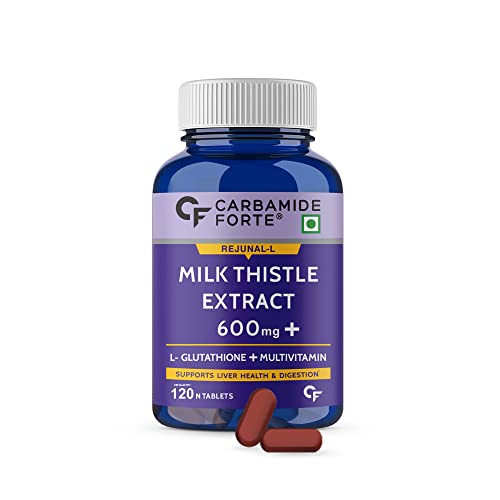 Carbamide Forte Liver Support Supplement with Milk Thistle Extract 600mg (30:1), Multivitamins & Amino Acid | Liver Detox Supplement –120 Veg Tablets Carbamide Forte Liver Support Supplement with Milk Thistle Extract 600mg (30:1), Multivitamins & Amino Acid | Liver Detox Supplement –120 Veg Tablets
