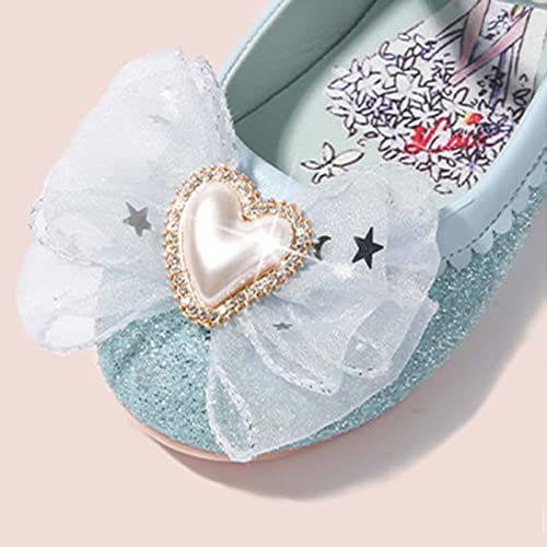 Booties for Girls Toddler Girls Kids Sandals New Summer Fashion Little Girl Princess Sandals Children Bow Show Kids for (Sky Blue, 2.5 Big Kids)2