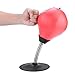 Alomejor Punching Ball de Bureau Sac De Frappe Poires de Vitesse Sac de Boxe Anti-Stress Anti Frustration Sac de Vitesse Gonflable -Entraînement Boxe Vitesse et Activité Décompression (Red)