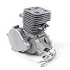 DENEST Bike Engine Kit 3.2KW 100cc 2-Stroke Motorized Bicycle Petrol Gas Motor Air-Cooling Engine CDI Ignition Super Fuel-efficient for Most 26" 28" Bikes Engine Refit Full Set (44 Tooth Sprocket) #1