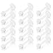 FUNRUN JEWELRY 15PCS 16G Acrylic Lip Rings Labret Nose Studs Piercing Labret Monroe Nose Studs Ear Tragus Helix Earring 3mm Ball 6mm Bar Length