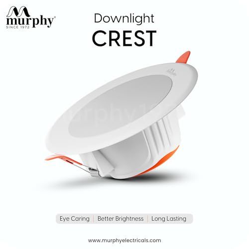 Image of Murphy Crest Premium 9W LED Concealed Down Light | Natural White | Slim Modern False Ceiling Lighting | Suitable for 3-Inch Cutout | 2-Year Warranty | Pack of 4