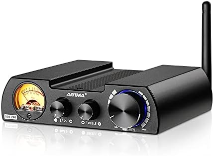 AIYIMA A08 PRO TPA3255 Power Amplifier Bluetooth 5.1 with UV Meter 300W+300W HiFi Class D Stereo Digital Audio Amp 2.0 Channel Amplifier for Passive Speaker Home Audio