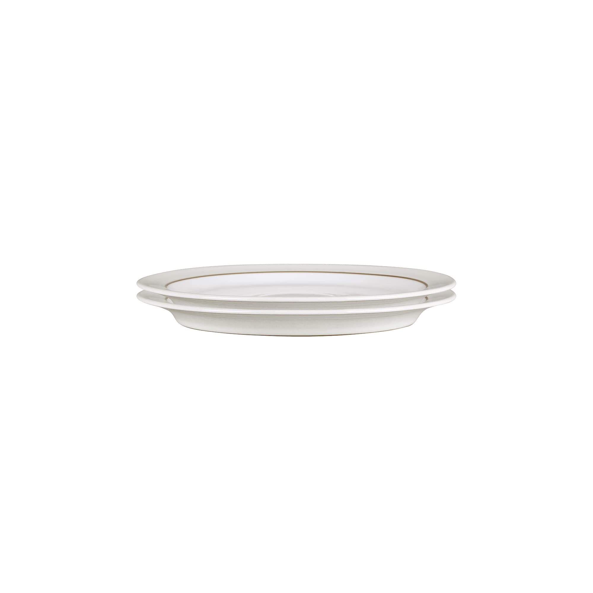 Denby White Natural Canvas Medium Plate Set Of 2,