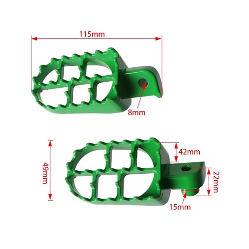 Repose-pieds PW80 TW200 support de repose pied noir moto CRF70F - 7
