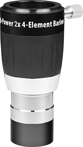 High-Power 1.25 Inch 2X 4-Element Barlow Lens