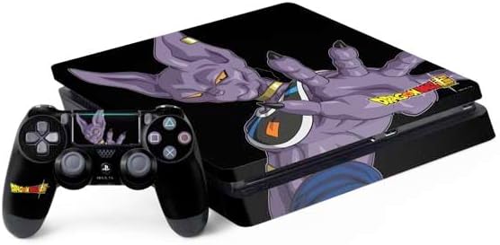 Skinit Decal Gaming Skin Compatible with PS4 Slim Bundle - Officially Licensed Dragon Ball Super Goku Vegeta Super Ball Design