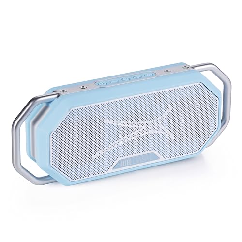 Altec Lansing HydraWAVE Portable Bluetooth Speaker, 12h Playtime, USB-C Quick Charge, True Wireless Pairing, IP67 Waterproof Bluetooth Speaker, Voice Assistant Compatible