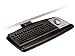 3M Sit/Stand Keyboard Tray with Sturdy Wood Platform, Simply Turn Knob to Adjust Height and Tilt, Swivels and Stores Under Desk, Gel Wrist Rest and Precise Mouse Pad, 23" Track, Black (AKT170LE)