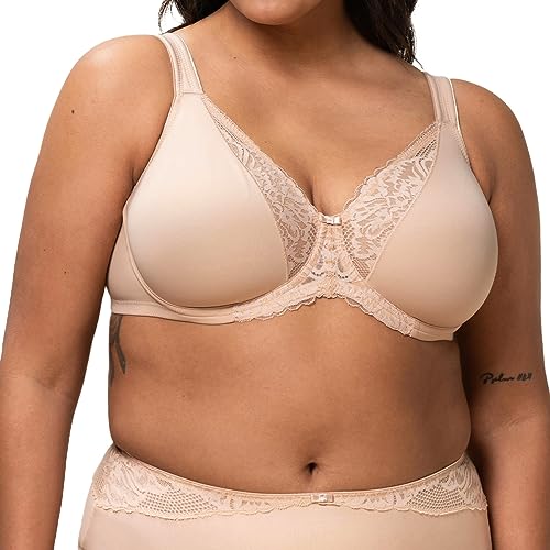 Triumph Donna Modern Lace+Cotton W, Bra, NEUTRAL BEIGE, 7E