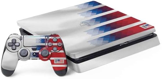 Skinit Decal Gaming Skin Compatible with PS4 Slim Bundle - The American Flag Design