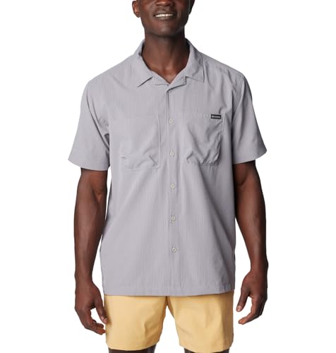 Chemise courte Columbia Mesa noire anti-transpiration randonnée homme