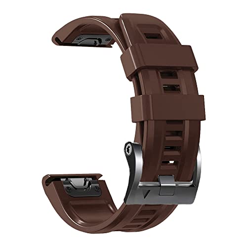 Bracelet de montre en silicone 26 mm pour Garmin Fenix 6X Pro et Descent MK2