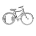 Produktbild Fahrrad Metall Bier Flaschenöffner Nette Schlüsselanhänger Für Fahrradliebhaber Hochzeitstag Party Geschenk Fahrrad Schlüsselbund (farbe: Silber)