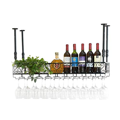 Support de bouteille de vin suspendu mural en métal au design premium