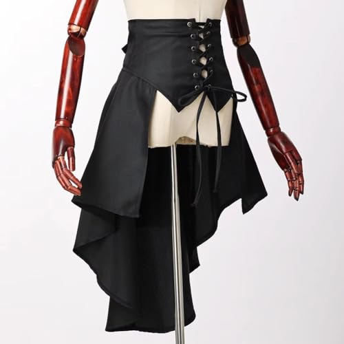Jupe steampunk victorienne asymétrique pour costume de pirate médiéval