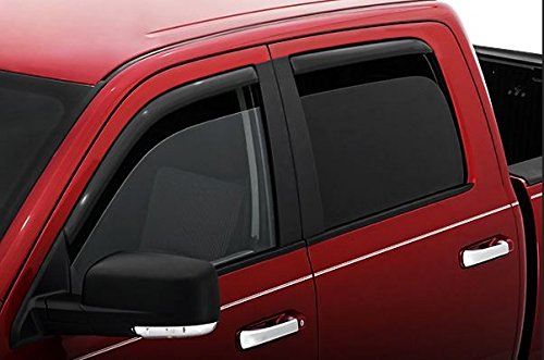 Sun/Rain Guards Deflectors Window Visor Compatible With 02-08/09 Dodge Ram Quad Cab #TOP1