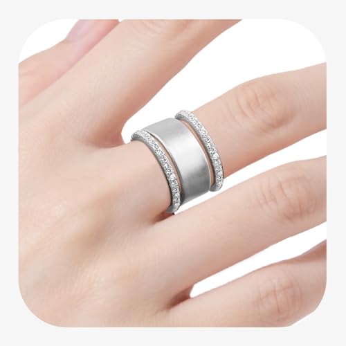 Adjustable 14K Gold Plated Stacking Rings for Oura Ring Gen 4/ Gen 3, 2 Pack Cubic Zirconia Simulated Diamond Oura Ring Stack for Women2