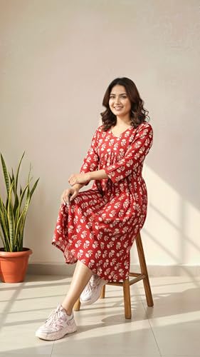 Image of Women's Casual Rayon Anarkali Kurta for Women & Girls| Women's Kurtas & Kurtis